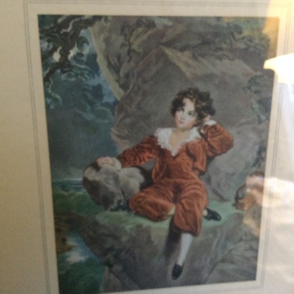 2 Vintage Framed Prints Haddon Hall England Boy With Rabbit Master Lambton - Picture 6 of 10